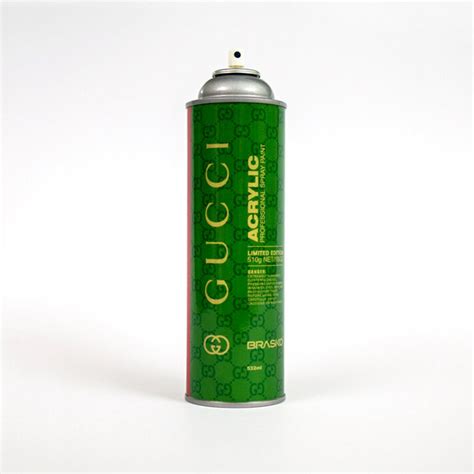 sprat painted gucci art|Brandalism Gucci Spray Paint Can Sculpture .